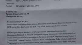 surat pemberitahuan aksi kepada Satuan Polisi Pamong Praja