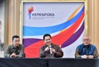 Satu tahun kepemimpinan Presiden Prabowo Subianto bersama Wakil Presiden (Wapres) Gibran Rakabuming Raka menjadi momentum penting dalam arah baru kebijakan kepemudaan dan keolahragaan nasional. Langkah-langkah strategis telah dilakukan Kementerian Pemuda dan Olahraga (Kemenpora) RI sebagai pengampu utama kedua sektor tersebut.(foto:Andre/kemenpora.go.id)
