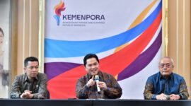Satu tahun kepemimpinan Presiden Prabowo Subianto bersama Wakil Presiden (Wapres) Gibran Rakabuming Raka menjadi momentum penting dalam arah baru kebijakan kepemudaan dan keolahragaan nasional. Langkah-langkah strategis telah dilakukan Kementerian Pemuda dan Olahraga (Kemenpora) RI sebagai pengampu utama kedua sektor tersebut.(foto:Andre/kemenpora.go.id)
