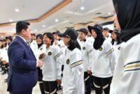 Menteri Pemuda dan Olahraga Republik Indonesia (Menpora RI) Erick Thohir, secara resmi melepas Tim Nasional Indonesia ke 3rd Asian Youth Games (AYG) Bahrain 2025 dan 6th Islamic Solidarity Games (ISG) Riyadh 2025. Menpora menyampaikan salam Presiden agar para atlet menampilkan yang terbaik untuk bangsa dan negara dimata dunia.(foto:Andre/kemenpora.go.id)