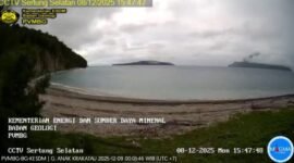 Pantauan Gunung Anak Krakatau CCTV PVMBG, 8 Desember 2025 / Dok