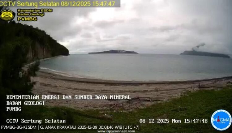 Pantauan Gunung Anak Krakatau CCTV PVMBG, 8 Desember 2025 / Dok