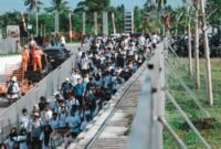 Antusias penonton MotoGP Mandalika (4/10). (Foto: injourney)