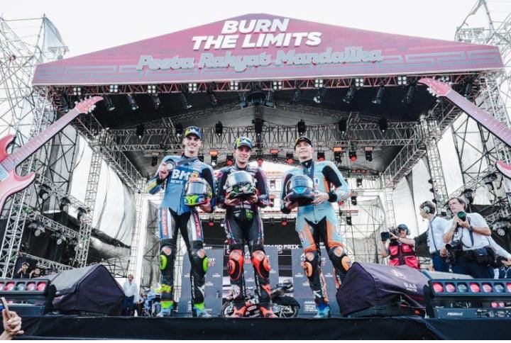 Pemenang Hasil MotoGP Mandalika 2025 (5/10). (Foto: injourney)