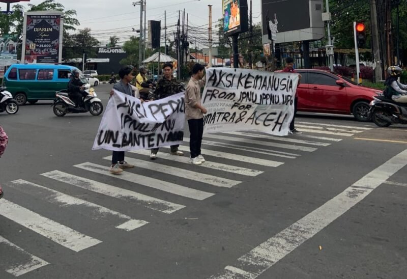 IPNU–IPPNU Universitas Pendidikan Guru (UPG) dan Universitas Islam Negeri (UIN) Sultan Maulana Hasanuddin (SMH) Banten menggelar aksi galang dana