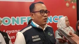 Heru Widodo direktur PT ASDP Indonesia Ferry di konferensi pers