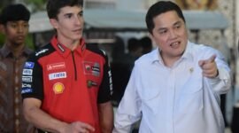 Marquez merasa senang bisa kembali ke Indonesia dan tampil di GP Mandalika pada Oktober nanti.(foto:bagus/kemenpora.go.id)