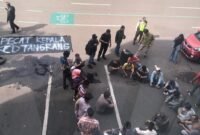 Massa aksi Progresi. (Foto: Agung/PusatBerita)