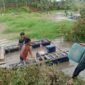 Foto: Aktivitas Penambangan Emas Tanpa Izin (PETI) yang berlangsung di bagian hulu Danau Rawang Udang, Kabupaten Kuantan Singingi (Istimewa)
