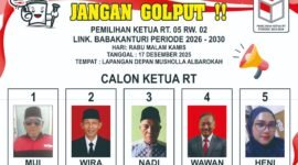 Pemilihan Ketua RT 05 RW 02 Lingkungan Babakturi, Kelurahan Taman Sari, Kecamatan Merak, Kota Cilegon