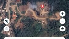 Citra satelit menunjukkan titik aktivitas galian di Jl. Kp. Cikuasa No. 24, Gerem, Grogol, Cilegon, yang kini tengah menjadi perhatian publik