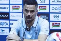 Pelatih Persita Tangerang Saat Conference Pers Pasca Melawan Bhayangkara FC (Foto: Istimewa)
