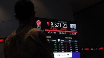 Layar pergerakan harga saham (IHSG) di Bursa Efek Indonesia (BEI) Rabu, (28/1/2026). (Foto: Bloombergtechnoz)