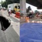 ‎Jalan Sholeh Iskandar Bogor Macet Total Akibat 'Sinkhole' Ditengah Jalan (foto/istimewa).