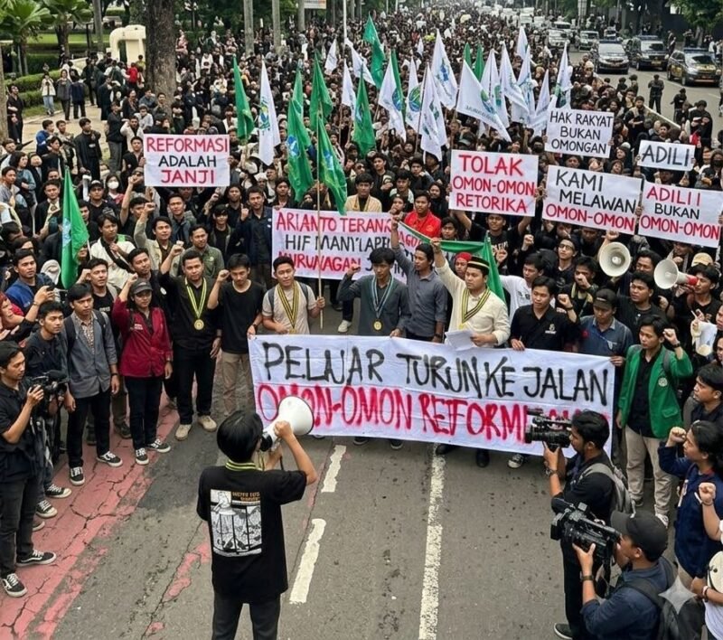 PII Gelar Aksi di Patung Kuda Monas (Foto: Ilustrasi AI)