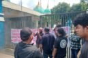 Forum Persatuan Pemuda Neglasari (FP2N) kembali menggelar aksi di Kantor Dinas Perhubungan (Dishub) Kota Tangerang (Foto: Istimewa)