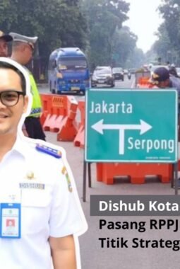 Jelang Mudik Lebaran, Dishub Kota Tangerang Pasang RPPJ Portable di Titik Strategis