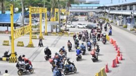 Kondisi Arus Balik di Pelabuhan ASDP Bakauheni (Foto: Agung/Pusat-Berita)