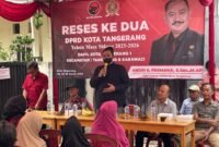 Wakil Ketua DPRD Andri S Permana Gelar Reses Kedua Masa Sidang 2024-2030 di Kelurahan Tanah Tinggi (Foto: Istimewa)