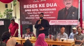Wakil Ketua DPRD Andri S Permana Gelar Reses Kedua Masa Sidang 2024-2030 di Kelurahan Tanah Tinggi (Foto: Istimewa)