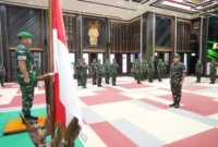 Upacara Laporan Korps Kenaikan Pangkat 28 Pati TNI AD di Markas Besar TNI AD, Jakarta. (Foto: Dok. Dispenad).