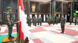 Upacara Laporan Korps Kenaikan Pangkat 28 Pati TNI AD di Markas Besar TNI AD, Jakarta. (Foto: Dok. Dispenad).