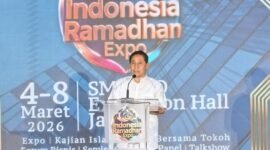 Ketua Umum KB PII, Nasrullah Larada Saat Berikan Sambutan dalam Penutupan INRA EXPO KB PII 2026 (Foto: Agung/Pusat-Berita)