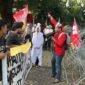 GMNI Jakarta Timur gelar aksi depan Gedung Merah Putih | Sumber: Ist