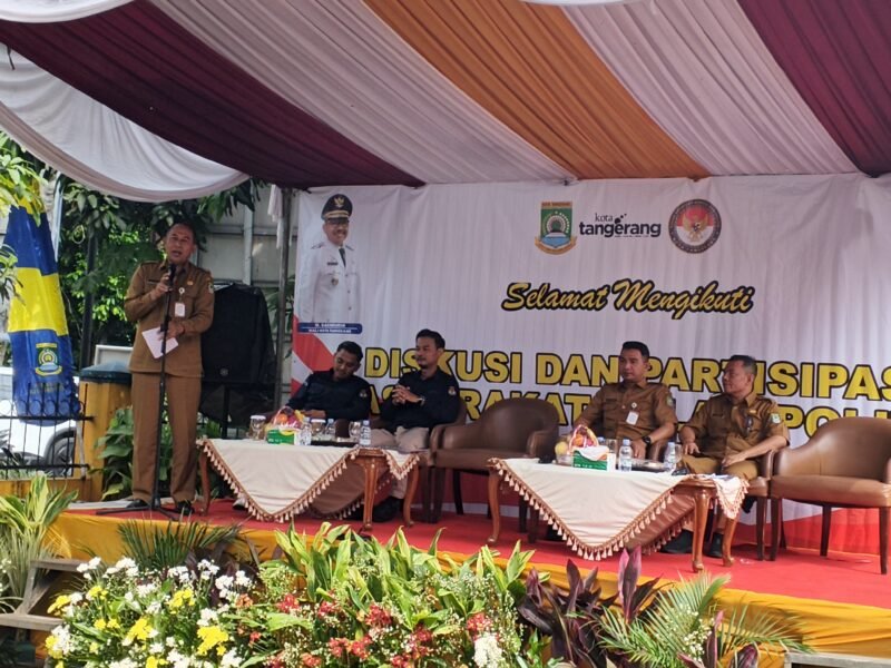 Badan Kesatuan Bangsa dan Politik (Kesbangpol) Kota Tangerang menggelar kegiatan Diskusi Partisipasi Masyarakat dalam Politik (Doc. Holid/Ist)