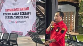 Plt Ketua DPC PBB Kota Tangerang, Darman Manulang, Saat Sambutan (Doc. Ist/PB)