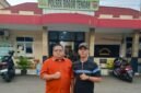 Rizal didampingi oleh Suhendar, Ketua DPD PERADMI Bogor sekaligus praktisi hukum perbankan ke Polsek Bogor Tengah (Foto: Istimewa)