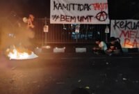 Refleksi Hari Reformasi, BEM UMT Gelar Aksi di Taman Gajah Cikokol (Foto: Agung/Pusat-Berita)
