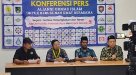 Konferensi Pers Aliansi Ormasi Islam Untuk Kerukunan Umat Beragama (Foto: Agung/Pusat-Berita)