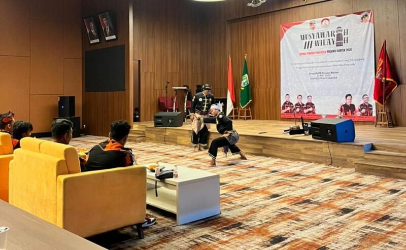 Penampilan Debus dalam Opening Ceremony Muswil III SAPMA PP Banten (Foto: Agung/Pusat-Berita)