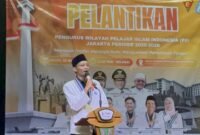 Reyzan Sulaeman Berikan Sambutan Perdana Ketua Umum PW PII Jakarta (Foto: Istimewa)