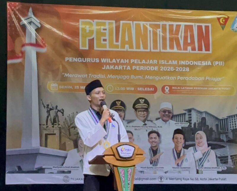 Reyzan Sulaeman Berikan Sambutan Perdana Ketua Umum PW PII Jakarta (Foto: Istimewa)