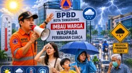 BPBD Kota Tangerang Menghimbau Warga Agar Siaga Terhadap Cuaca Buruk (Foto: Ilustrasi)