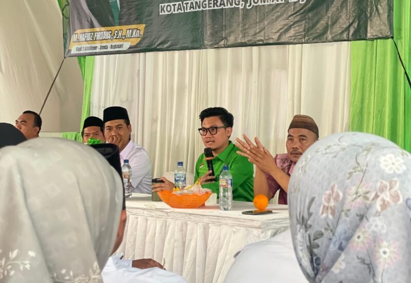 Anggota DPRD Kota Tangerang, Hafidz Firdaus serap aspirasi macet dan banjir poris jadi prioritas (Doc. Ist/PB)