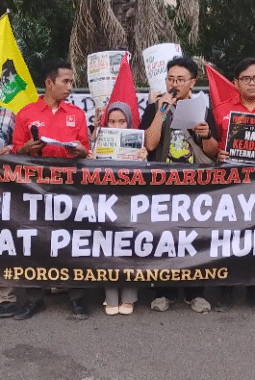 ‎Poros Baru Tangerang Serukan Mosi Tidak Percaya Terhadap APH
