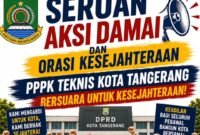 Pamflet seruan Aksi ASN PPPK Tekhnis Kota Tangerang (Doc. Ilustrasi Ai)