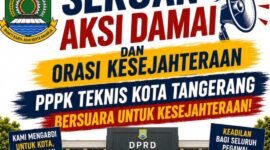 Pamflet seruan Aksi ASN PPPK Tekhnis Kota Tangerang (Doc. Ilustrasi Ai)