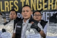 Potret AKP Pardiman, Kasat Narkoba Polres Tangerang Selatan. (ANTARA FOTO/Muhammad Iqbal)