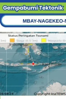Peringatan Tsunami Gempa M7,7 NTT Berakhir