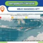 Peta peringatan dini tsunami BMKG pascagempa berkekuatan magnitudo 7,7 yang berpusat di sekitar Mbay, Kabupaten Nagekeo, NTT, Sabtu (15/8/2026). (Foto: BMKG NTT)