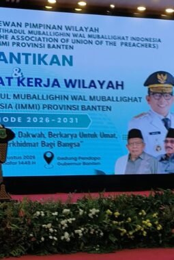 Buka Pelantikan dan Rakerwil, Wagub Banten Apresiasi DPW IMMI Banten