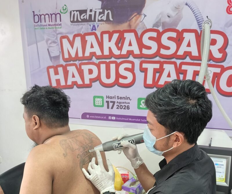 BMM dan Yayasan Mahtan Gelar Hapus Tatto Gratis di HUT NKRI ke-81 (Foto: Istimewa)