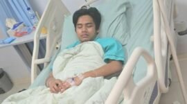 Putra Anggota DPRD Provinsi banten, Terbaring lemas di Rumah Sakit, Usai Diduga di Pukuli (Doc. Ist/Pb)
