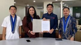 Penandatanganan MoU PP GMKI dan AIM Digital (Foto: Istimewa)