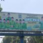 Billboard ucapan selamat dan sukses kepada jajaran pengurus DPC PKB Kota Tangerang berada di Jalan Sudirman (Istimewa/PB)