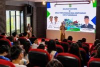 Suasana kegiatan di Teater Mini Dinas Perpustakaan dan Arsip Daerah (DPAD) Kota Tangerang. DPAD membuka pendaftaran Lomba Baca Puisi khusus jurnalis dalam rangka menyambut HUT ke-81 Republik Indonesia. Foto: Dok. DPAD Kota Tangerang.